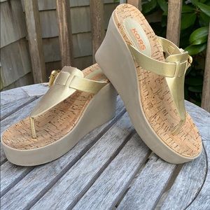 Michael Kors T-Strap Wedge Sandal